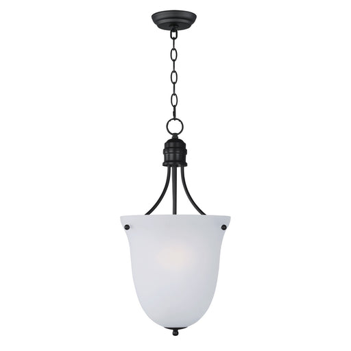Myhouse Lighting Maxim - 10048FTBK - Three Light Foyer Pendant - Logan - Black