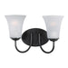 Myhouse Lighting Maxim - 10052FTBK - Two Light Bath Vanity - Logan - Black