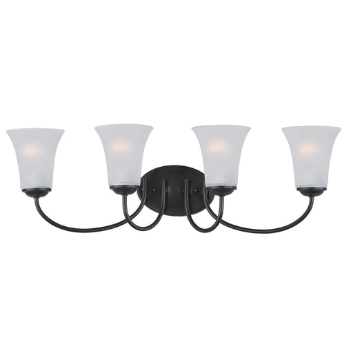 Myhouse Lighting Maxim - 10054FTBK - Four Light Bath Vanity - Logan - Black
