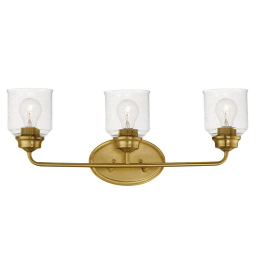 Myhouse Lighting Maxim - 12263CDNAB - Three Light Bath Vanity - Acadia - Natural Aged Brass
