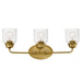 Myhouse Lighting Maxim - 12263CDNAB - Three Light Bath Vanity - Acadia - Natural Aged Brass