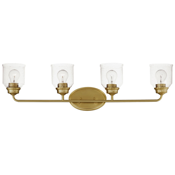 Myhouse Lighting Maxim - 12264CDNAB - Four Light Bath Vanity - Acadia - Natural Aged Brass