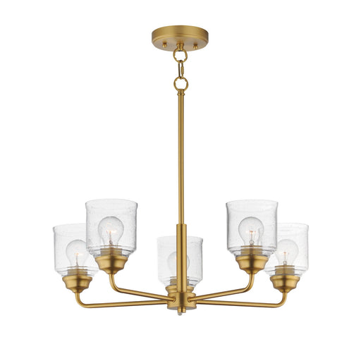 Myhouse Lighting Maxim - 12266CDNAB - Five Light Chandelier - Acadia - Natural Aged Brass