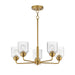 Myhouse Lighting Maxim - 12266CDNAB - Five Light Chandelier - Acadia - Natural Aged Brass