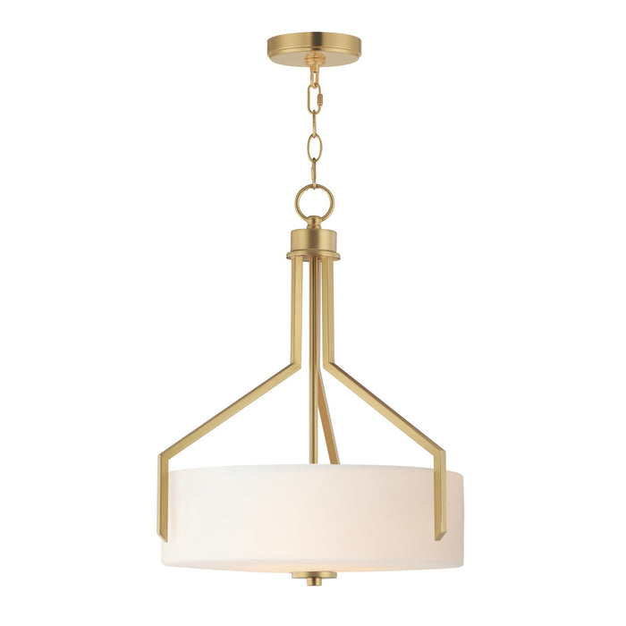 Myhouse Lighting Maxim - 21287SWNAB - Three Light Pendant - Dart - Natural Aged Brass