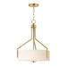 Myhouse Lighting Maxim - 21287SWNAB - Three Light Pendant - Dart - Natural Aged Brass