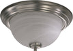 Myhouse Lighting Quorum - 3066-15-65 - Three Light Ceiling Mount - 3066 Ceiling Mounts - Satin Nickel