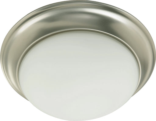 Myhouse Lighting Quorum - 3507-11-65 - One Light Ceiling Mount - 3507 Satin Opal Ceiling Mounts - Satin Nickel