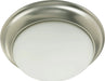 Myhouse Lighting Quorum - 3507-11-65 - One Light Ceiling Mount - 3507 Satin Opal Ceiling Mounts - Satin Nickel