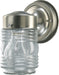 Myhouse Lighting Quorum - 5010-65 - One Light Wall Mount - Jelly Jars - Satin Nickel