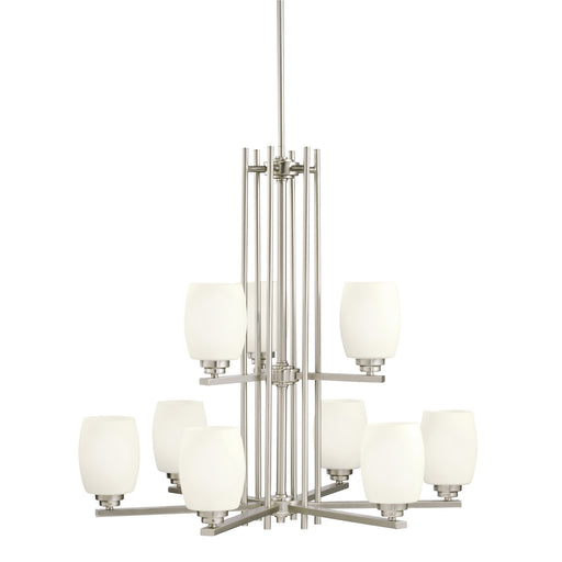 Myhouse Lighting Kichler - 1897NI - Nine Light Chandelier - Eileen - Brushed Nickel