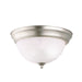 Myhouse Lighting Kichler - 8108NI - Two Light Flush Mount - No Family - Brushed Nickel