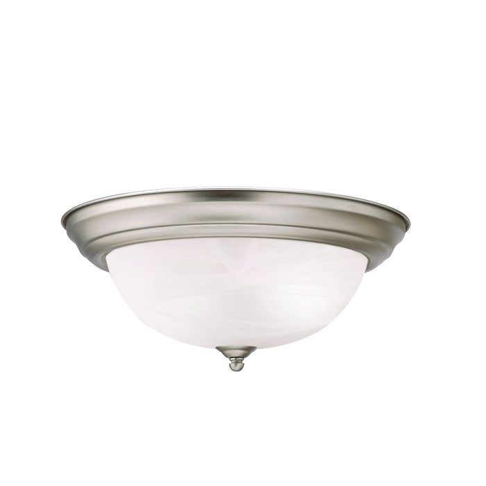 Myhouse Lighting Kichler - 8109NI - Two Light Flush Mount - No Family - Brushed Nickel