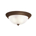 Myhouse Lighting Kichler - 8110TZ - Three Light Flush Mount - No Family - Tannery Bronze