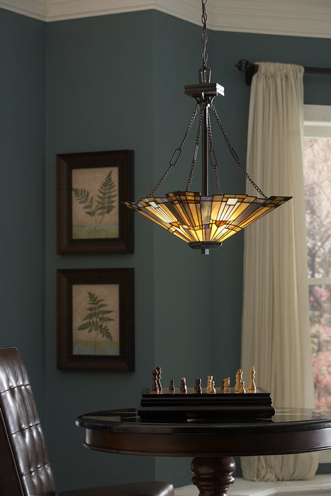 Myhouse Lighting Quoizel - TFIK2817VA - Three Light Pendant - Inglenook - Valiant Bronze