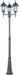 Myhouse Lighting Maxim - 1105BK - Three Light Outdoor Pole/Post Lantern - Poles - Black