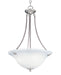 Myhouse Lighting Maxim - 2682MRSN - Three Light Pendant - Malaga - Satin Nickel