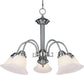 Myhouse Lighting Maxim - 2698MRSN - Five Light Chandelier - Malaga - Satin Nickel