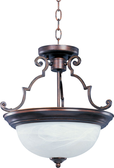 Myhouse Lighting Maxim - 5843MROI - Two Light Semi-Flush Mount - Essentials - 584x - Oil Rubbed Bronze