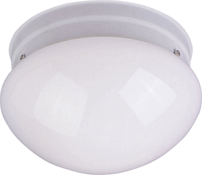 Myhouse Lighting Maxim - 5880WTWT - One Light Flush Mount - Essentials - 588x - White