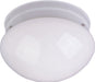 Myhouse Lighting Maxim - 5880WTWT - One Light Flush Mount - Essentials - 588x - White