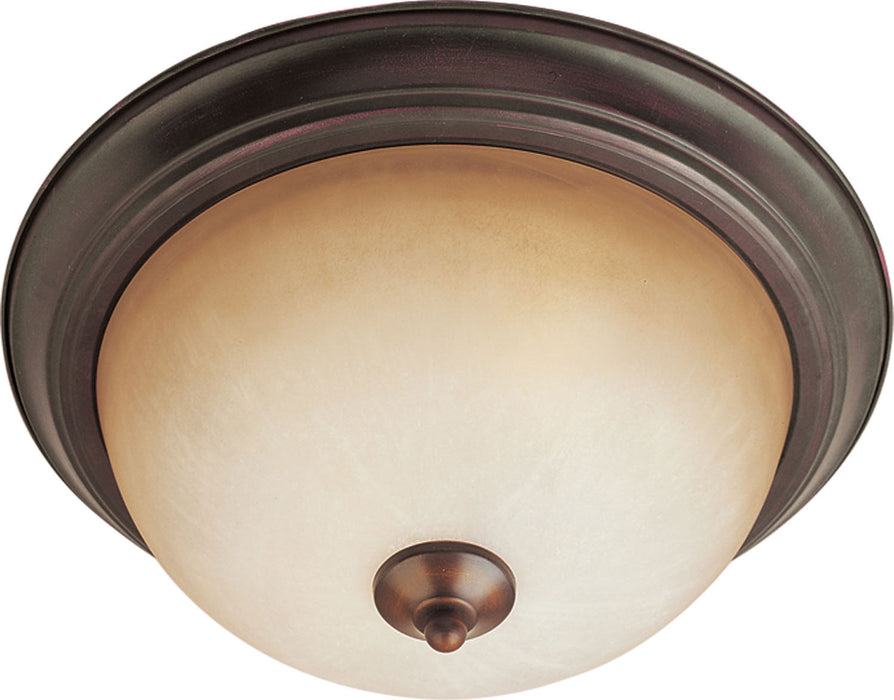 Myhouse Lighting Maxim - 5841WSOI - Two Light Flush Mount - Essentials - 584x - Oil Rubbed Bronze