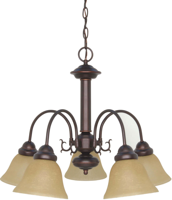 Myhouse Lighting Nuvo Lighting - 60-1251 - Five Light Chandelier - Ballerina - Mahogany Bronze / Champagne