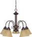 Myhouse Lighting Nuvo Lighting - 60-1251 - Five Light Chandelier - Ballerina - Mahogany Bronze / Champagne