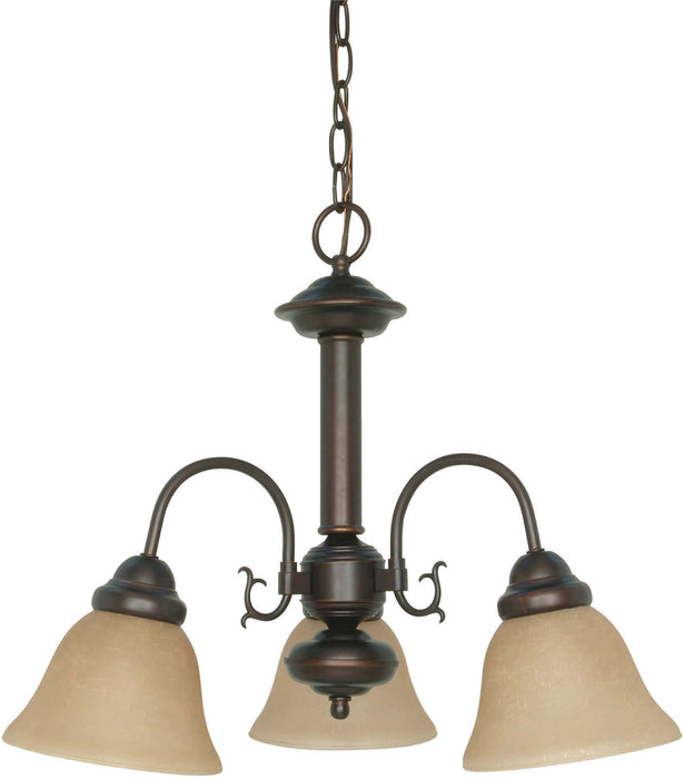 Myhouse Lighting Nuvo Lighting - 60-1252 - Three Light Chandelier - Ballerina - Mahogany Bronze / Champagne