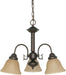 Myhouse Lighting Nuvo Lighting - 60-1252 - Three Light Chandelier - Ballerina - Mahogany Bronze / Champagne