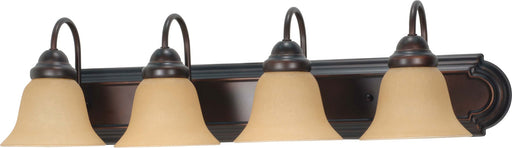 Myhouse Lighting Nuvo Lighting - 60-1266 - Four Light Vanity - Ballerina - Mahogany Bronze / Champagne