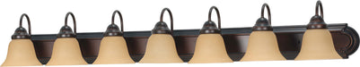 Myhouse Lighting Nuvo Lighting - 60-1268 - Seven Light Vanity - Ballerina - Mahogany Bronze / Champagne