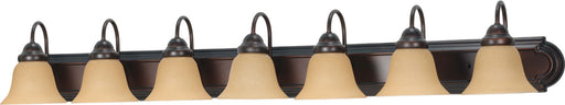 Myhouse Lighting Nuvo Lighting - 60-1268 - Seven Light Vanity - Ballerina - Mahogany Bronze / Champagne