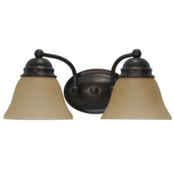 Myhouse Lighting Nuvo Lighting - 60-1271 - Two Light Vanity - Empire - Mahogany Bronze / Champagne