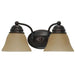 Myhouse Lighting Nuvo Lighting - 60-1271 - Two Light Vanity - Empire - Mahogany Bronze / Champagne