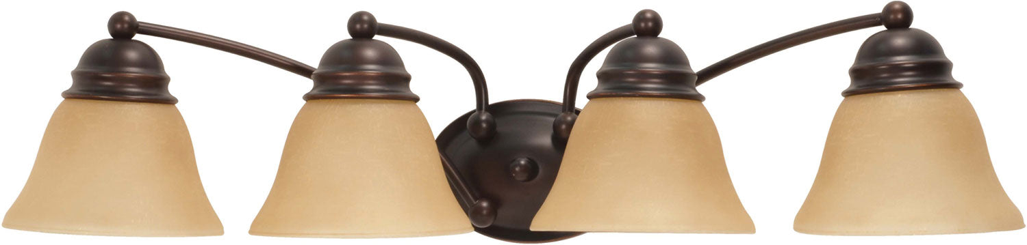 Myhouse Lighting Nuvo Lighting - 60-1273 - Four Light Vanity - Empire - Mahogany Bronze