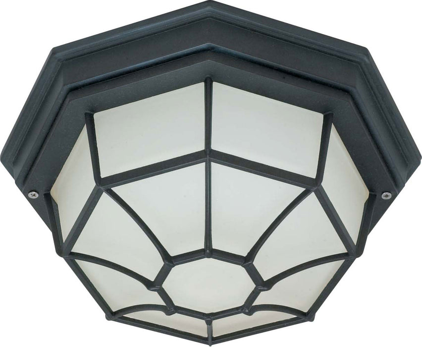 Myhouse Lighting Nuvo Lighting - 60-536 - One Light Ceiling Mount - Spider Cage Textured Black - Textured Black