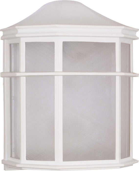 Myhouse Lighting Nuvo Lighting - 60-537 - One Light Wall Lantern - Cage Lantern - White