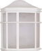 Myhouse Lighting Nuvo Lighting - 60-537 - One Light Wall Lantern - Cage Lantern - White