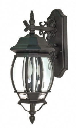 Myhouse Lighting Nuvo Lighting - 60-893 - Three Light Outdoor Wall Lantern - Central Park - Textured Black