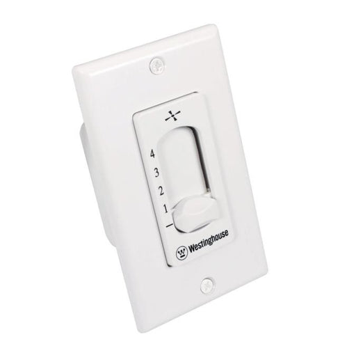 Myhouse Lighting Westinghouse Lighting - 7787200 - Single Slide 4 Speed Ceiling Fan Wall Control - Control - White