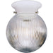 Myhouse Lighting Progress Lighting - P3599-30 - One Light Flush Mount - Globe - Clear Ribbed - White
