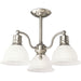 Myhouse Lighting Progress Lighting - P3663-09 - Three Light Flush Mount - Madison - Brushed Nickel