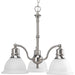 Myhouse Lighting Progress Lighting - P4280-09 - Three Light Chandelier - Madison - Brushed Nickel