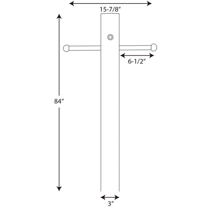 Myhouse Lighting Progress Lighting - P5392-31PC - Outdoor Post - Outdoor Posts - Black