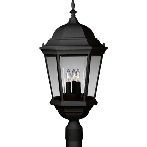 Myhouse Lighting Progress Lighting - P5483-31 - Three Light Post Lantern - Welbourne - Textured Black