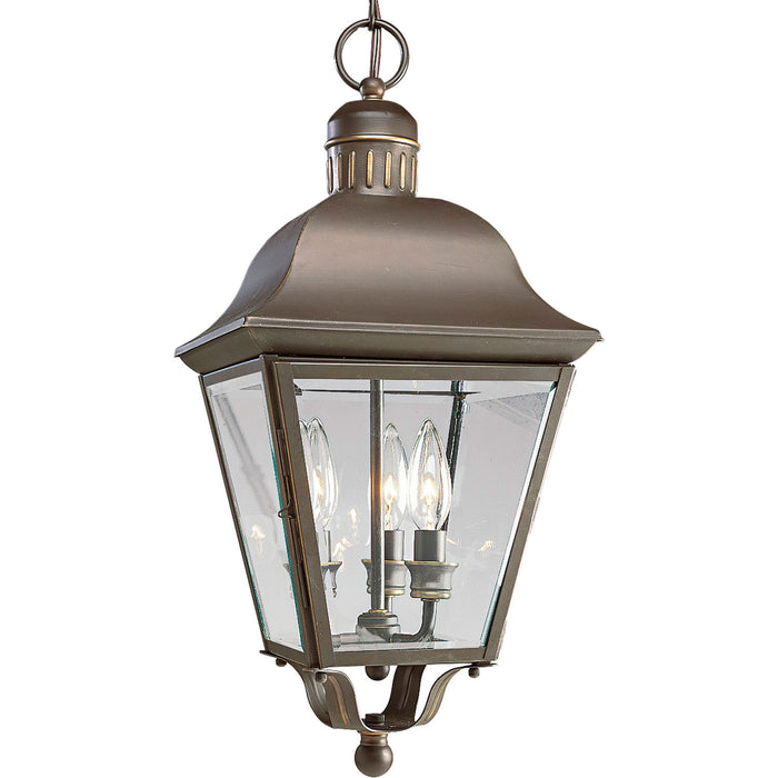 Myhouse Lighting Progress Lighting - P5587-20 - Three Light Hanging Lantern - Andover - Antique Bronze