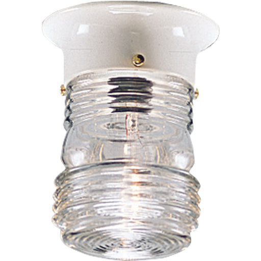 Myhouse Lighting Progress Lighting - P5603-30 - One Light Outdoor Flush Mount - Utility Lantern - White