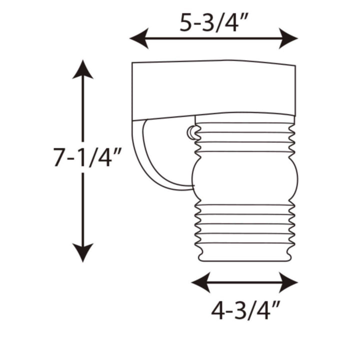Myhouse Lighting Progress Lighting - P5612-30 - One Light Wall Lantern - Polycarbonate Outdoor - White
