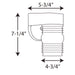Myhouse Lighting Progress Lighting - P5612-30 - One Light Wall Lantern - Polycarbonate Outdoor - White